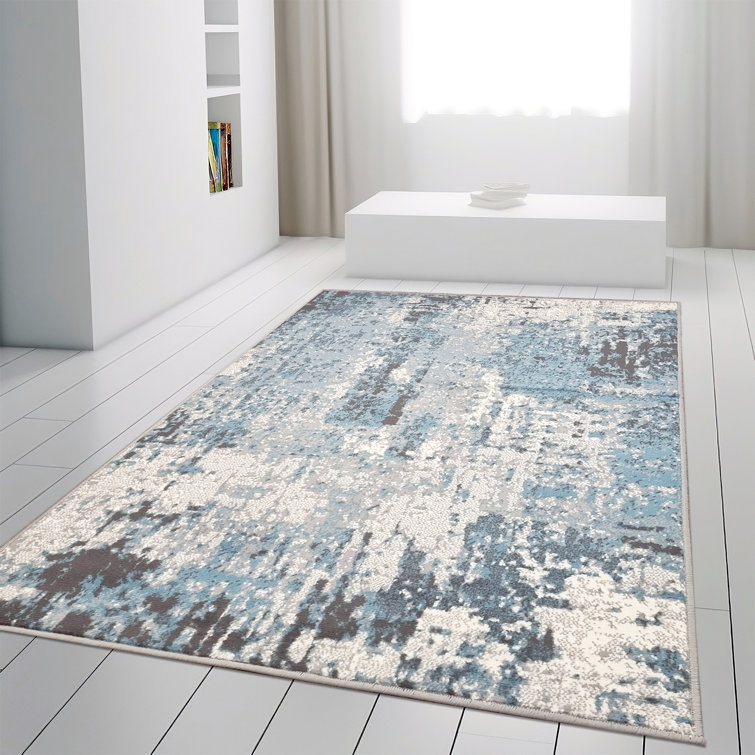 Williston Adalinn White/Grey/Blue Rug & Reviews Wayfair.co.uk